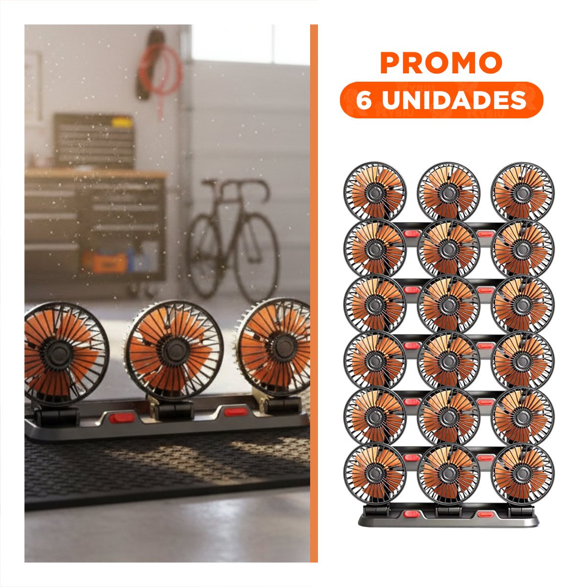 PACK6 EXTRACTOR AUTOMOTRIZ 3 CABEZALES NEGRO CON AJUSTE FLEXIBLE YREGALO STICKER - 1