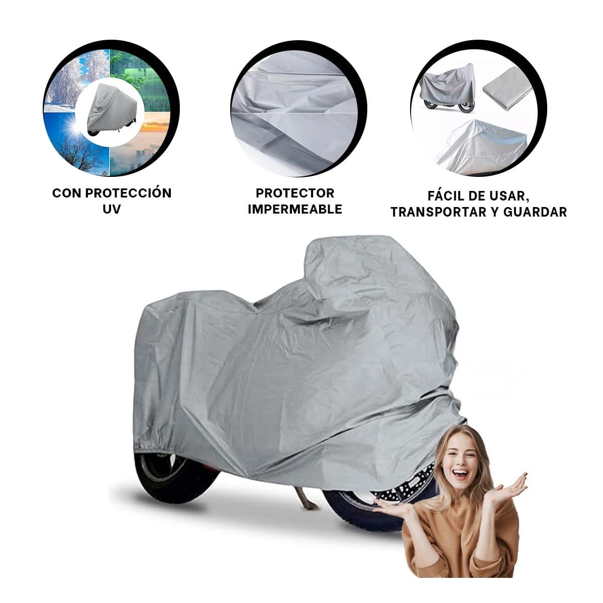 CAPAS PROTECTORAS PARA MOTO RESISTENTES AL CLIMA Y USO DIARIO YSTICKY - 5
