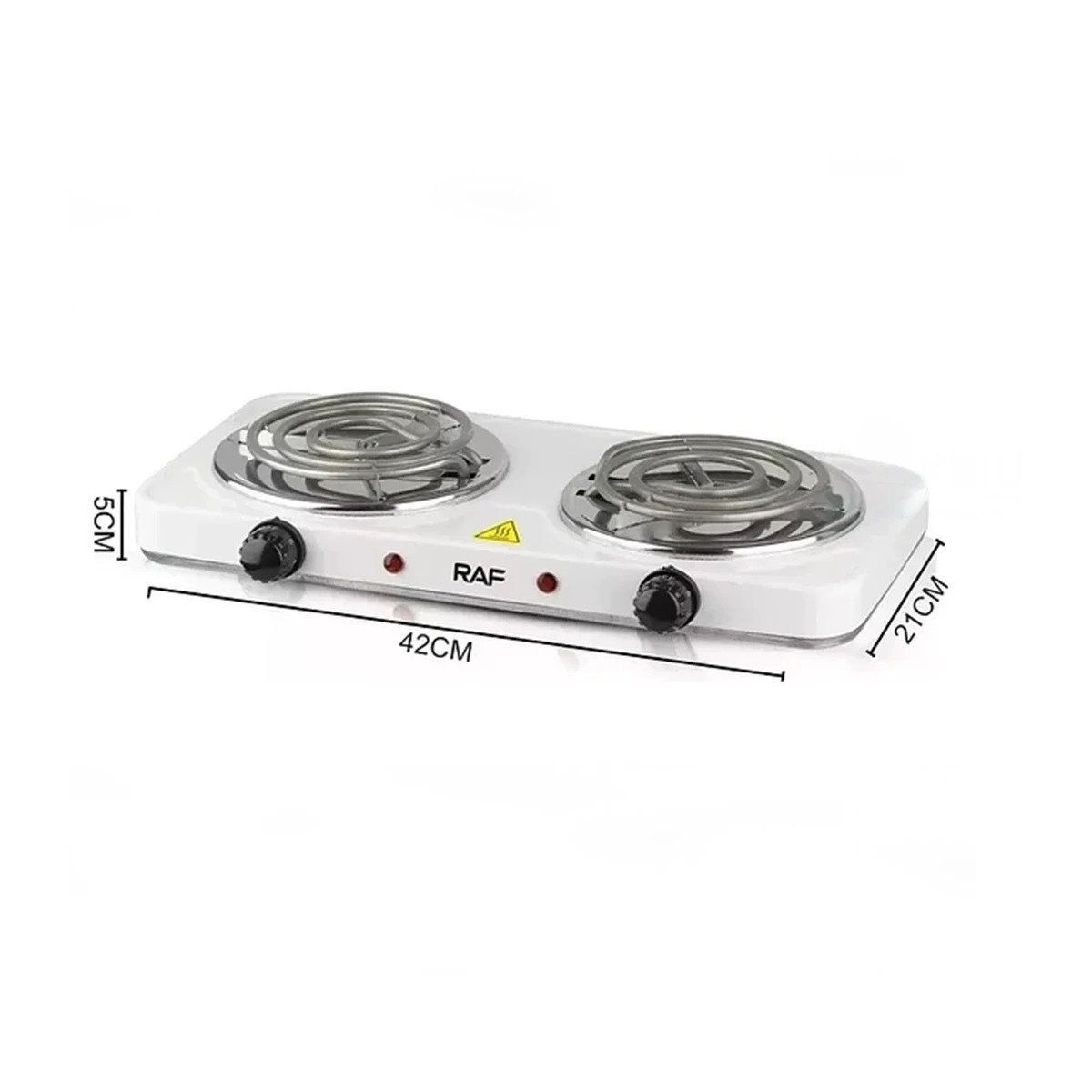 PACK2 HORNILLA ELECTRICA BLANCA PORTATIL PARA PREPARAR COMIDAS EN CASA - 4