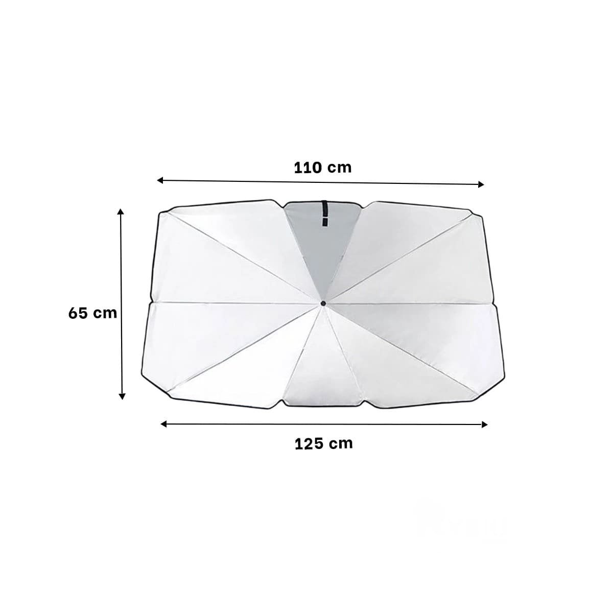 PACK6 TOLDO PLEGABLE PARA PARABRISAS CON PROTECCION UV Y DISENO MODERNO YREGALO STICKER - 4