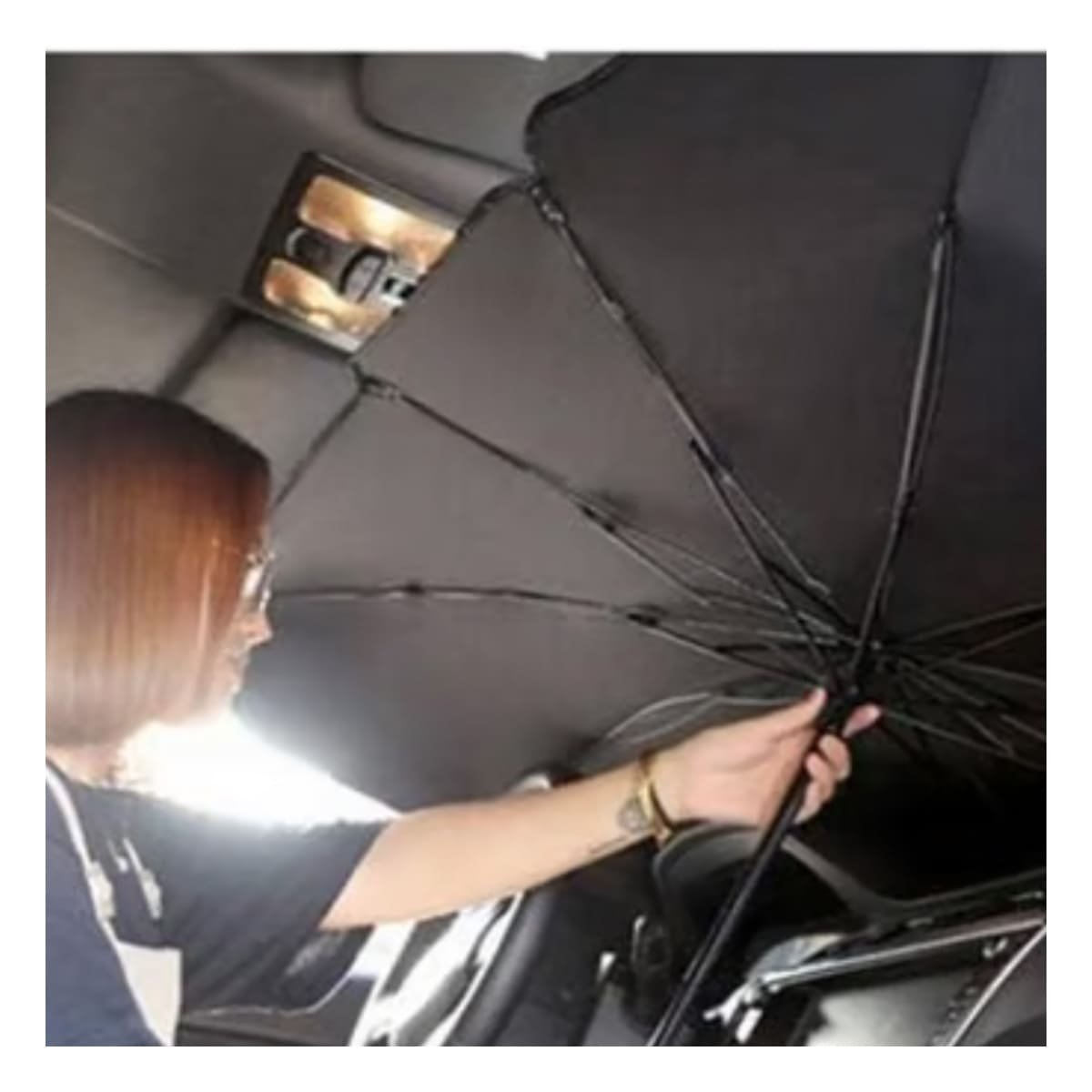 PACK2 PANTALLA SOLAR PLEGABLE PARA AUTO CON MATERIAL REFLECTANTE - 5