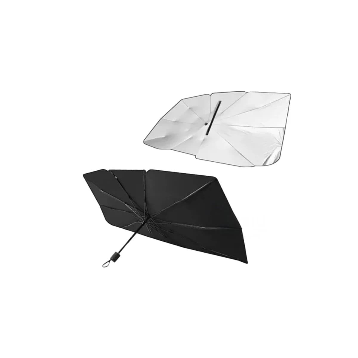 PACK2 CUBIERTA PLEGABLE PARA PARABRISAS CON BLOQUEO DE RAYOS UV YREGALO STICKER - 2