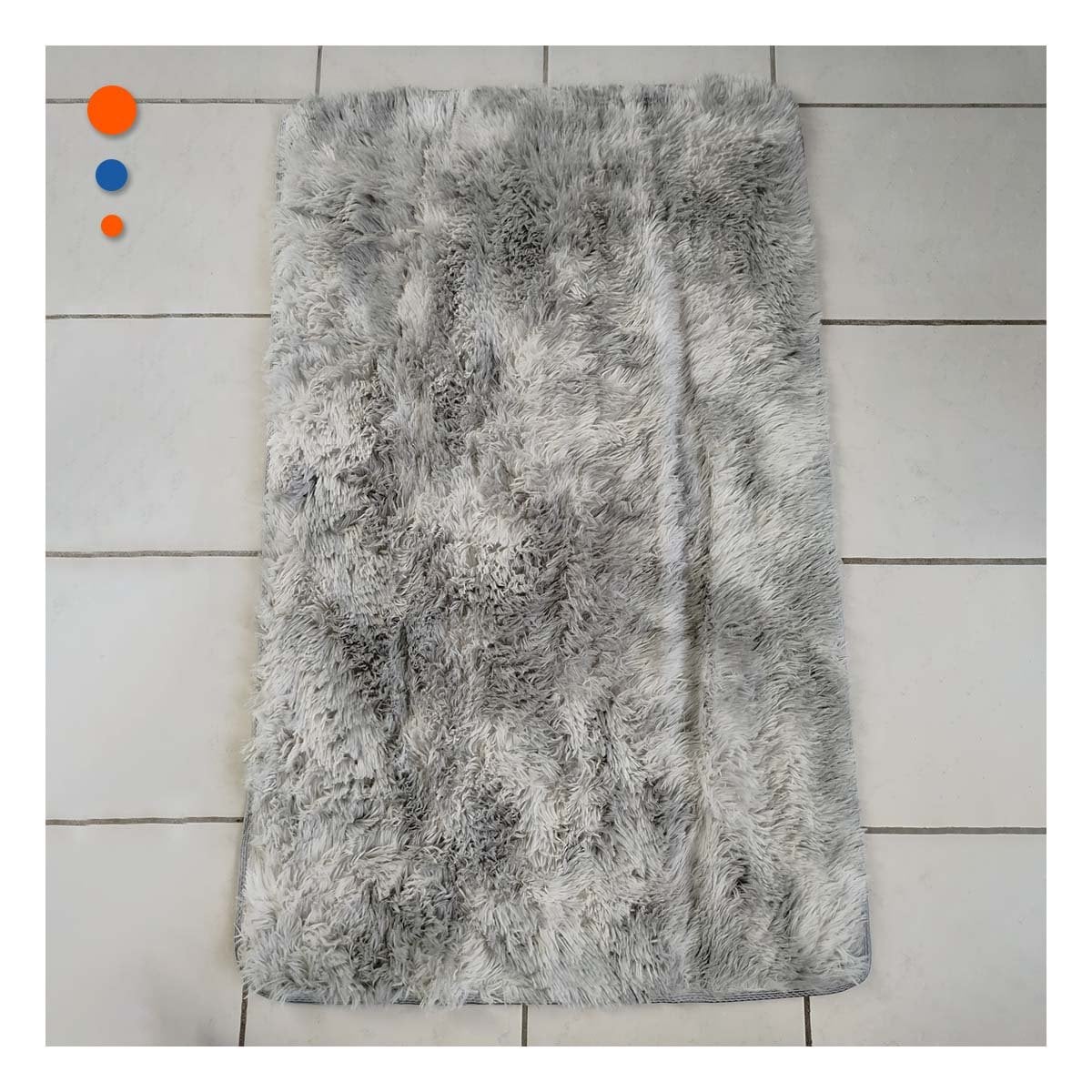 ALFOMBRA DE TEXTURA PELUCHE RECTANGULAR CON PLOMO DIMENSIONES 40X60CM Y+POST IT - 1