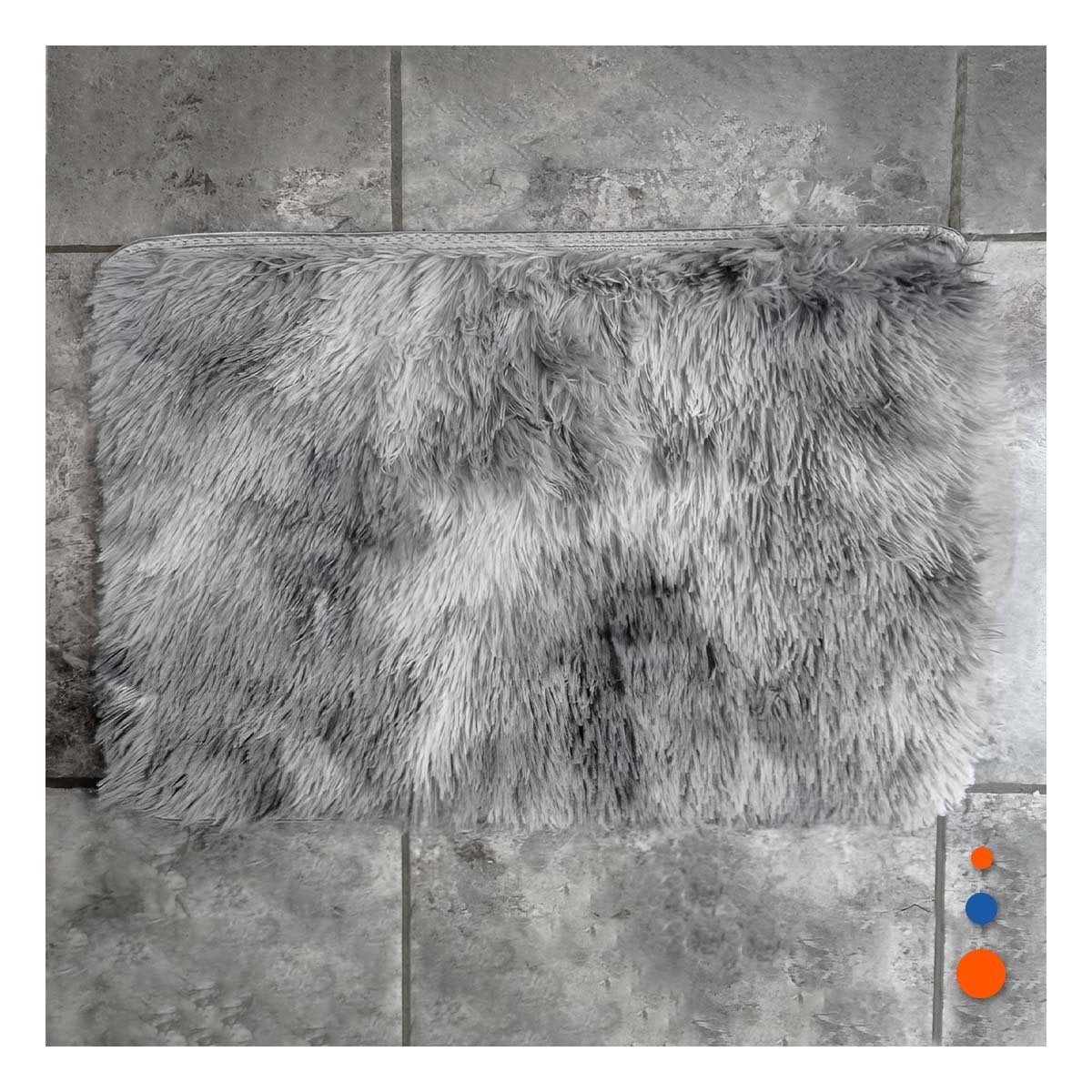 ALFOMBRA DE TEXTURA PELUCHE RECTANGULAR CON PLOMO DIMENSIONES 40X60CM Y+POST IT - 3