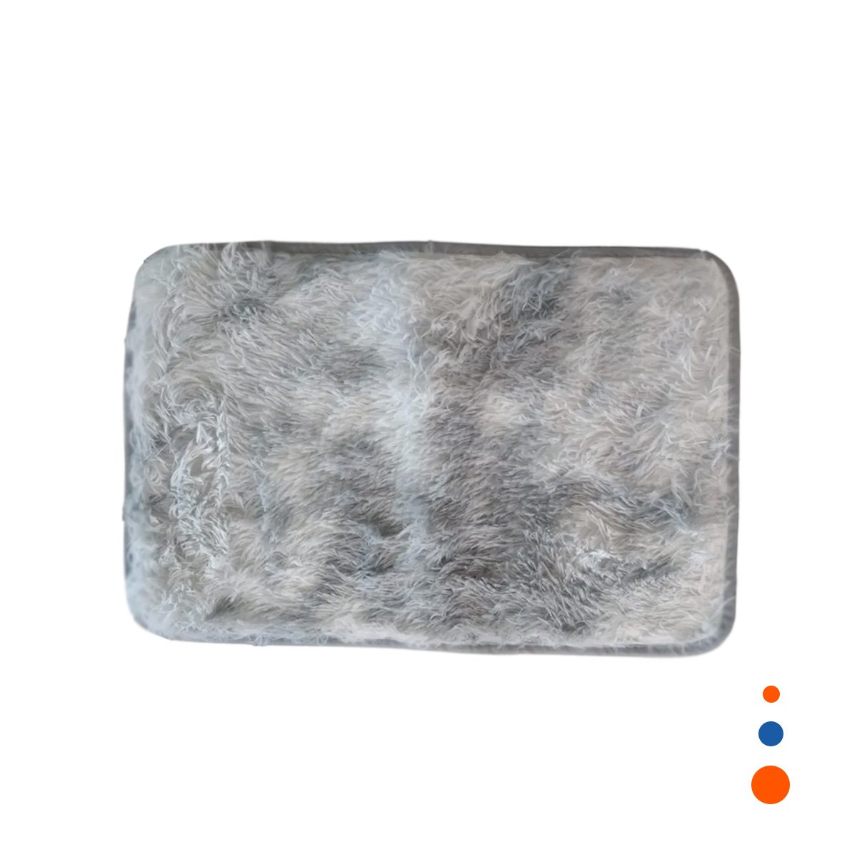 PACK6 ALFOMBRILLA DE TEXTURA PELUCHE PLOMO RECTANGULAR 40X60CM Y+REGALO STICKER - 2