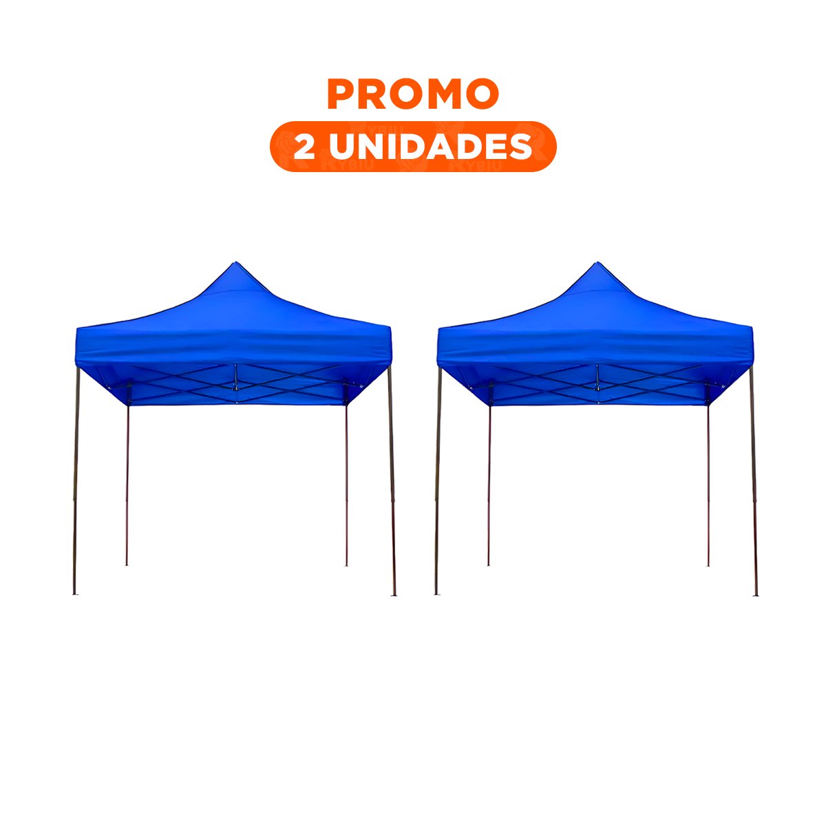 PACK2 COBERTOR PLEGABLE COLOR AZUL DE FACIL MONTAJE CON DIMENSIONES 3X3X2.3M Y+REGALO STICKER - 1