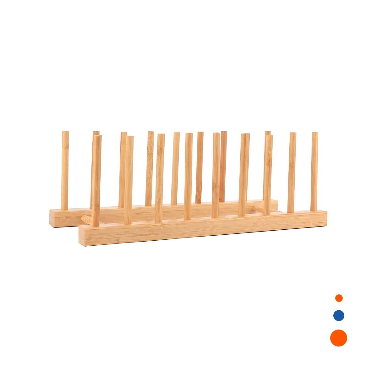 PACK4 CAJA DE ALMACENAMIENTO DE BAMBU CON OCHO DIVISIONES COLOR MADERA Y+PAPEL REGALO - 3