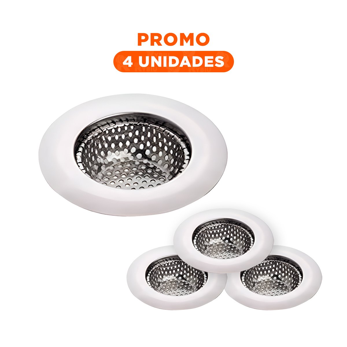 PACK4 FILTRO PARA CONDUCTO 7CM CON USO FILTRADOR Y ACABADO PLATEADO - 1