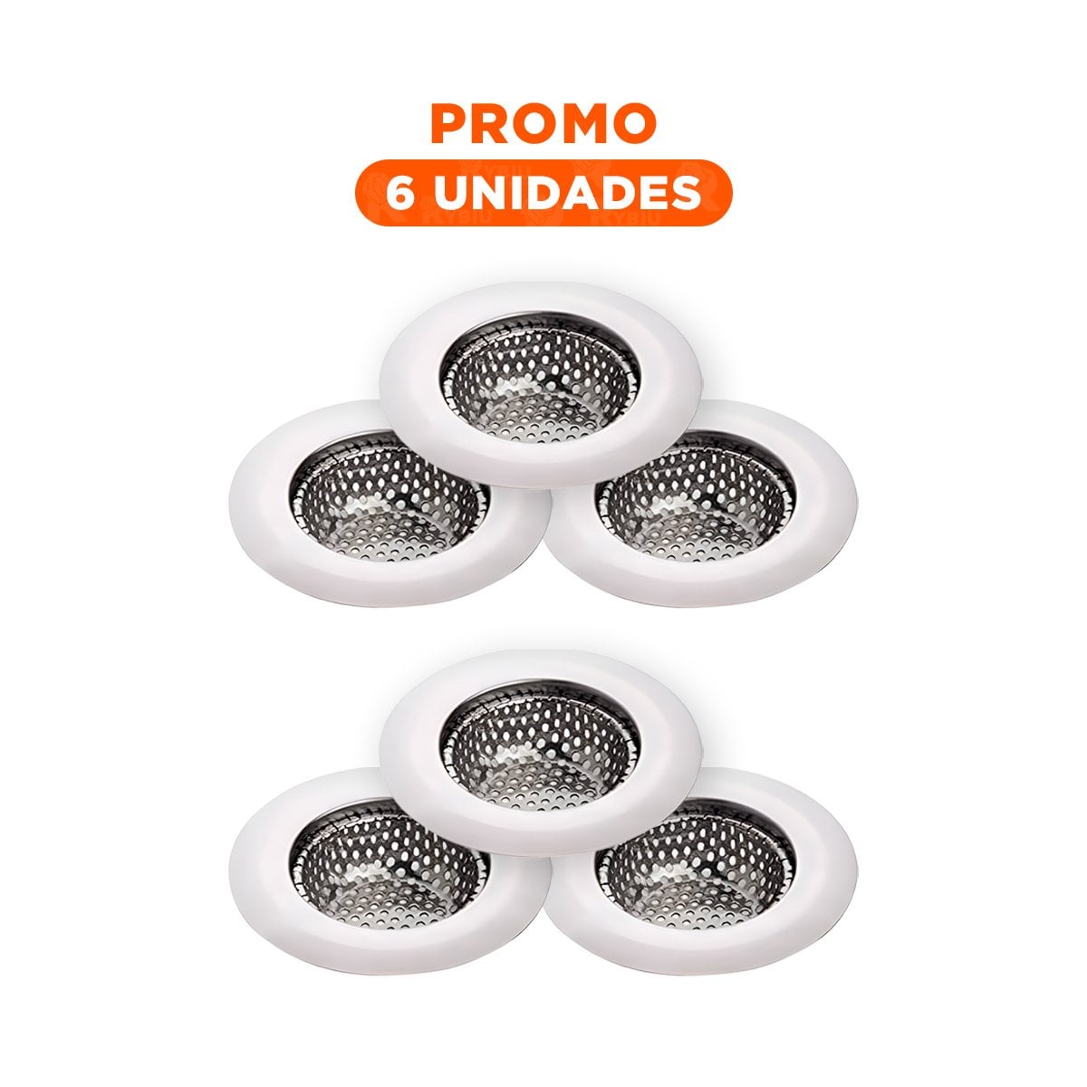 PACK6 COLADOR PLATEADO DE TUBERIA CON FUNCION DE FILTRADO CONSTANTE Y+REGALO STICKER - 1
