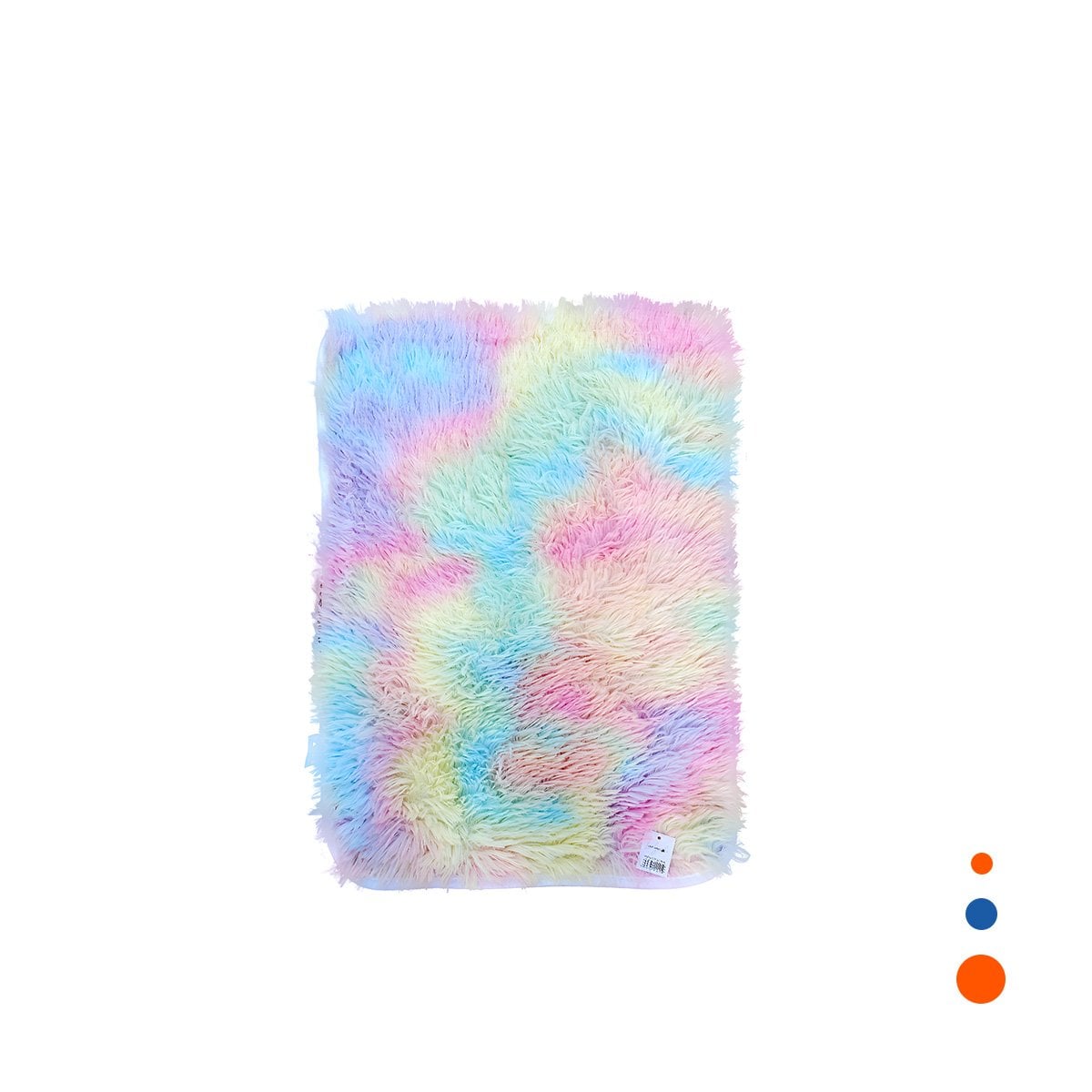 PACK4 TAPETE RECTANGULAR MULTICOLOR PELUCHE CON MEDIDA 40X60CM Y+PAPEL REGALO - 3