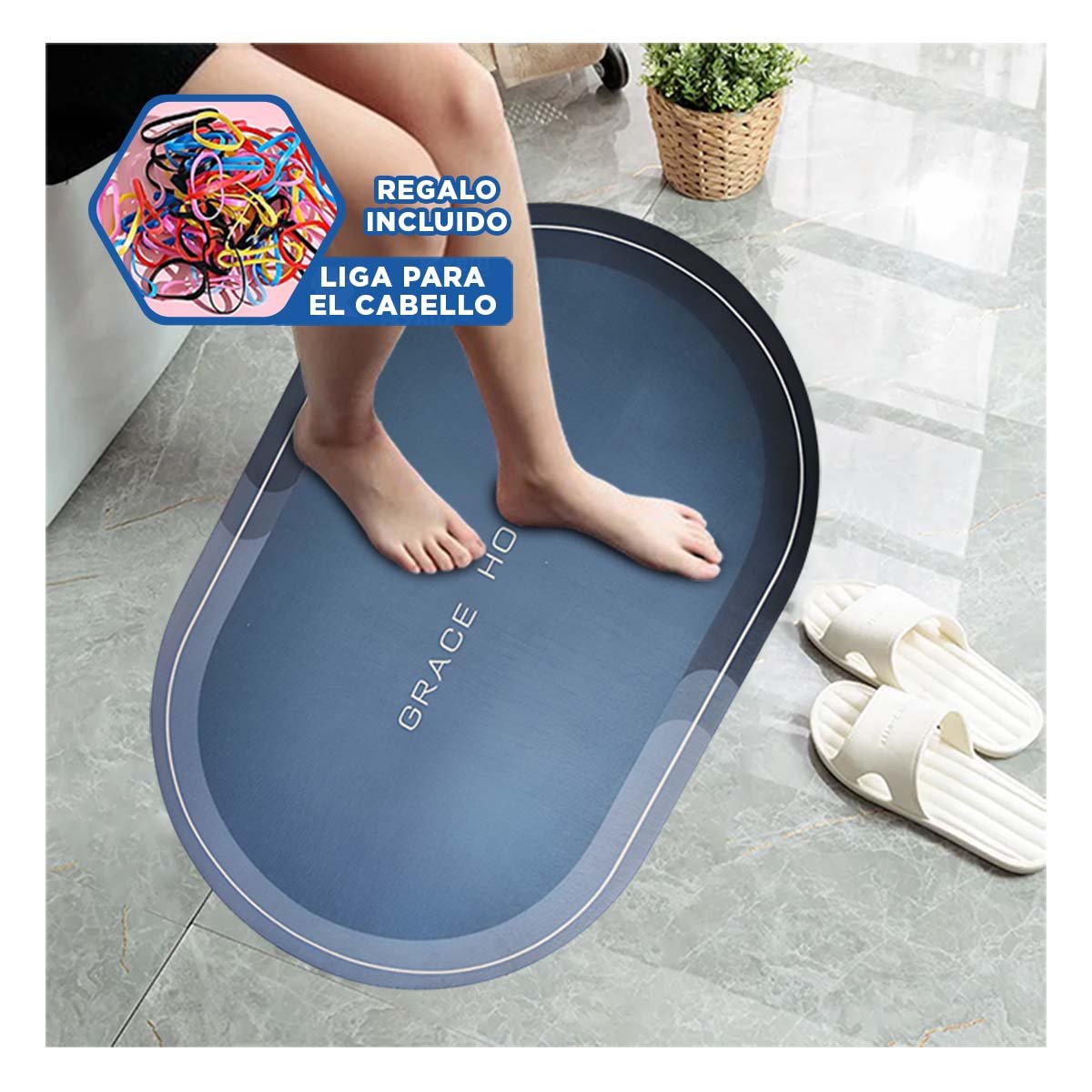 BANDEJA OVALADA PARA SERVIR AZUL ELEGANTE Y FUNCIONAL EN CASA Y+LIGAS REGALO - 2