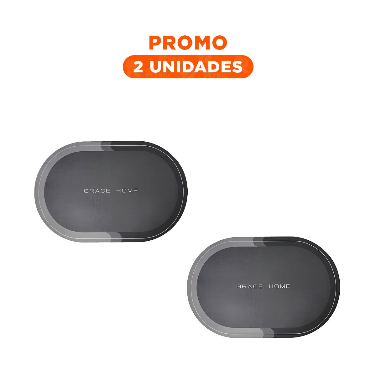 PACK2 FUENTE OVALADA PLOMO PARA DECORACION DE CASA HOGAR Y USO DIARIO Y+REGALO STICKER - 1