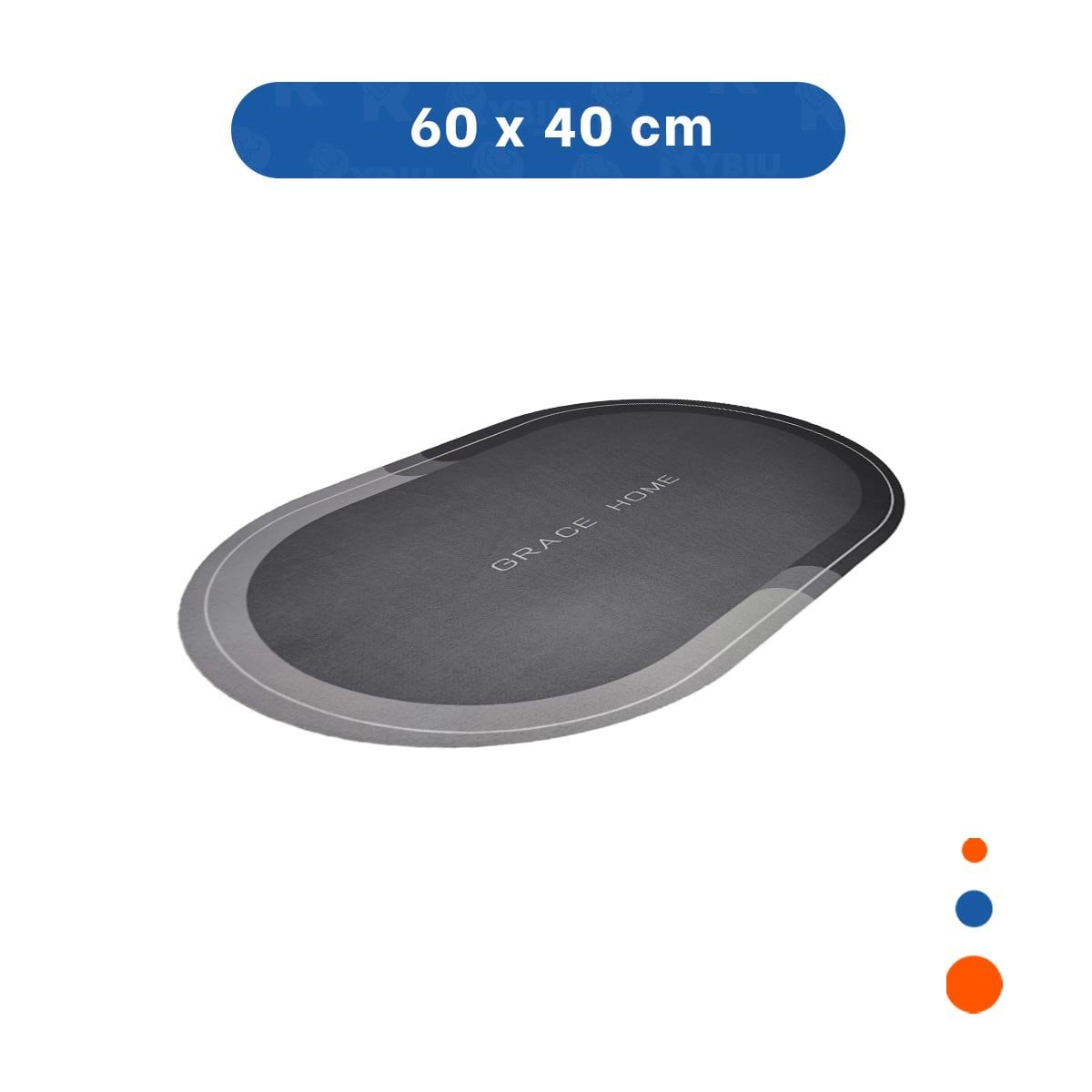 BANDEJA OVALADA PLOMO PARA DECORACION DE HOGAR MODERNA Y RESISTENTE Y+PAPEL REGALO - 4