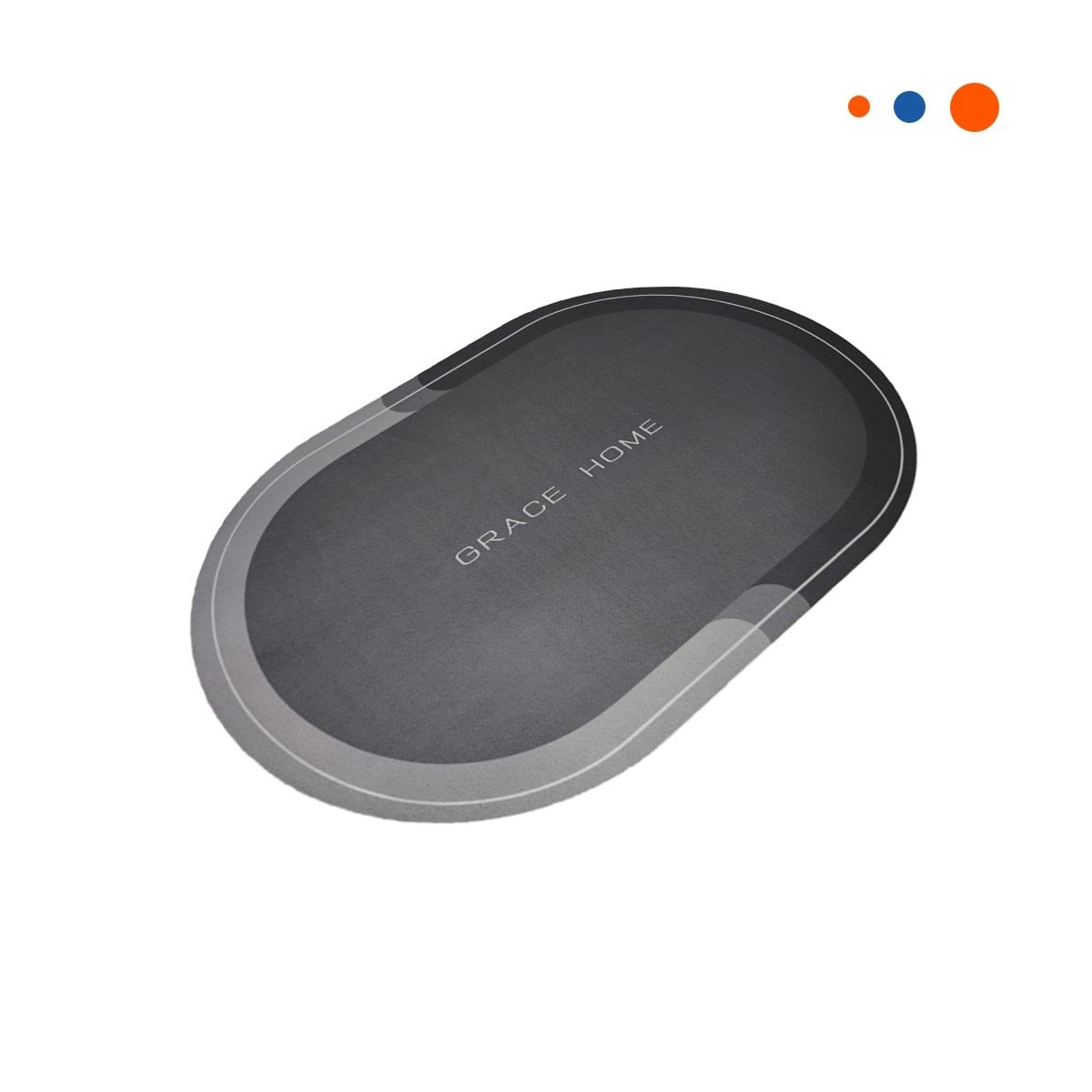 PACK4 BANDEJITA OVALADA PLOMO PARA DECORACION DE HOGAR CON ESTILO ELEGANTE Y+PAPEL REGALO - 3