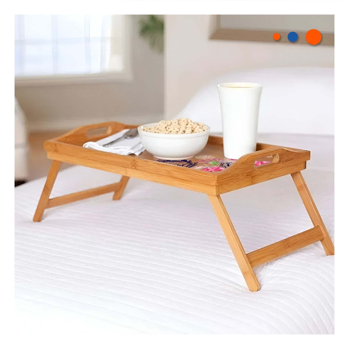 PLATAFORMA PLEGABLE PARA HOGAR EN MOSTAZA CON USO PRACTICO Y DECORATIVO Y+POST IT - 1