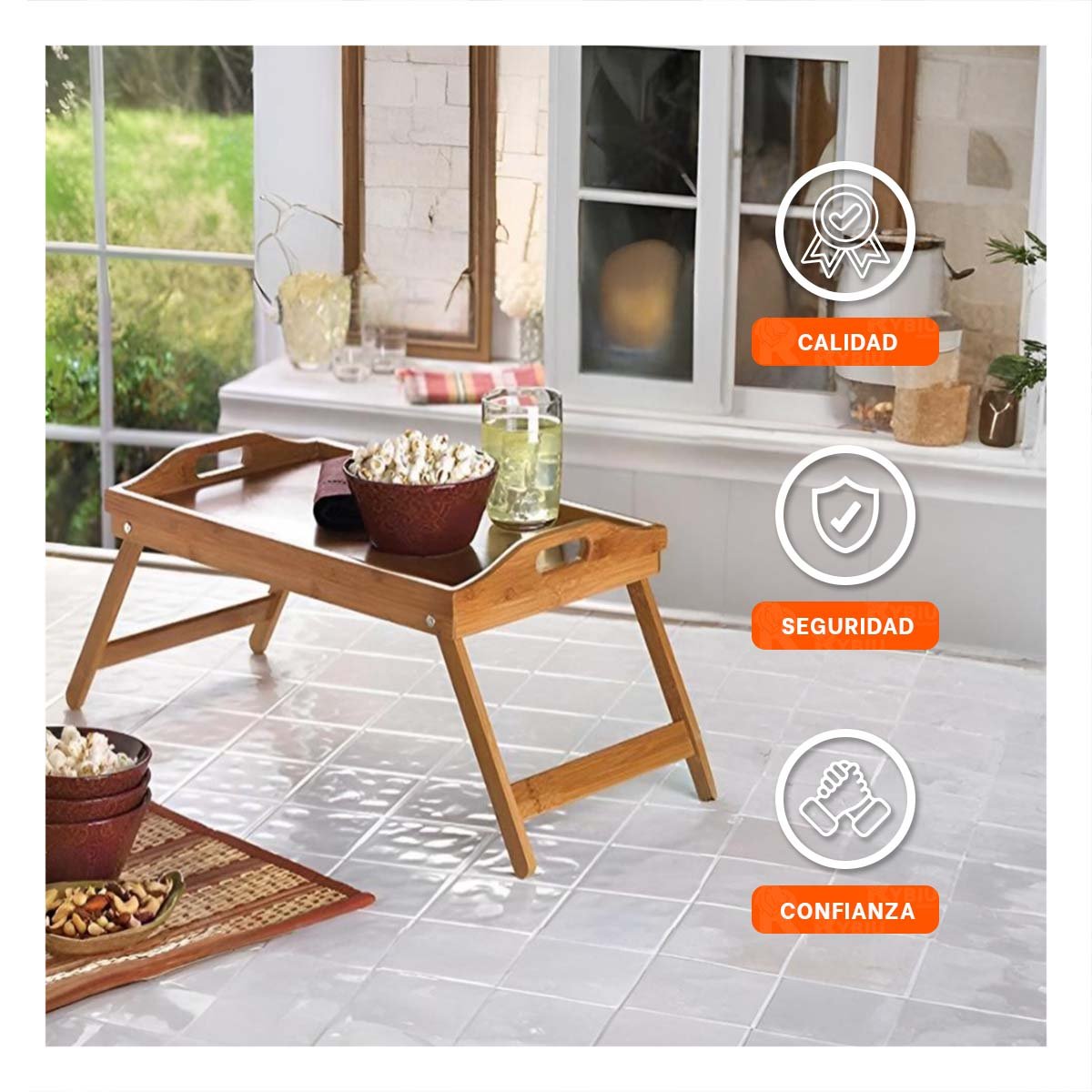 PLATAFORMA PLEGABLE PARA HOGAR EN MOSTAZA CON USO PRACTICO Y DECORATIVO Y+POST IT - 5