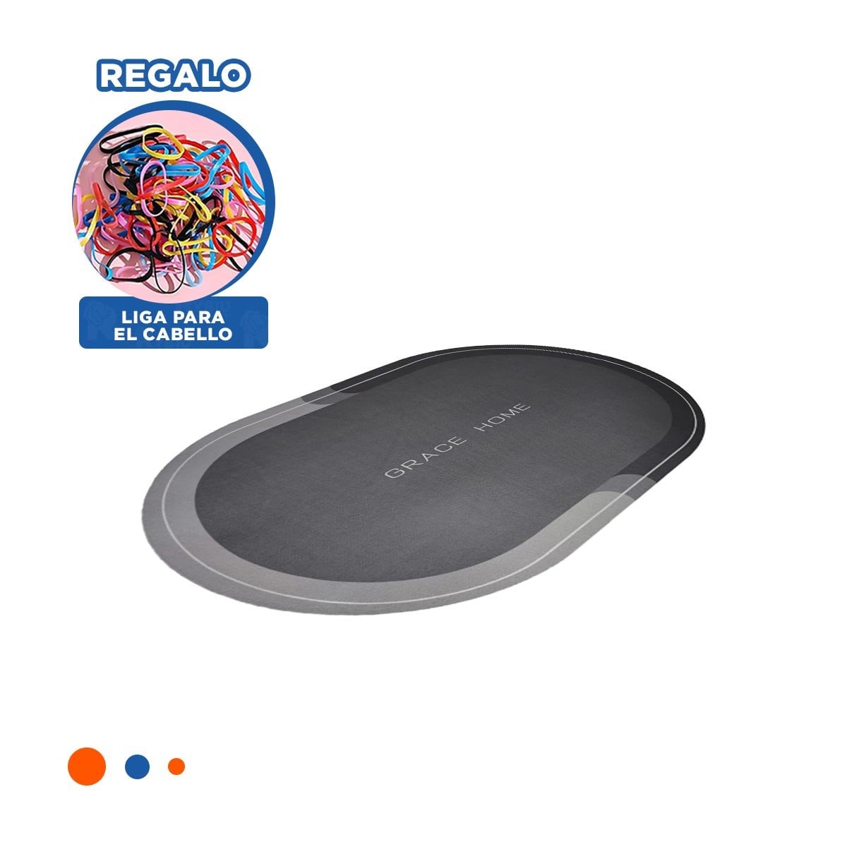 CENTRO OVALADO PLOMO PARA DECORACION DE SALA HOGAR Y USO DIARIO Y+LIGAS REGALO - 2