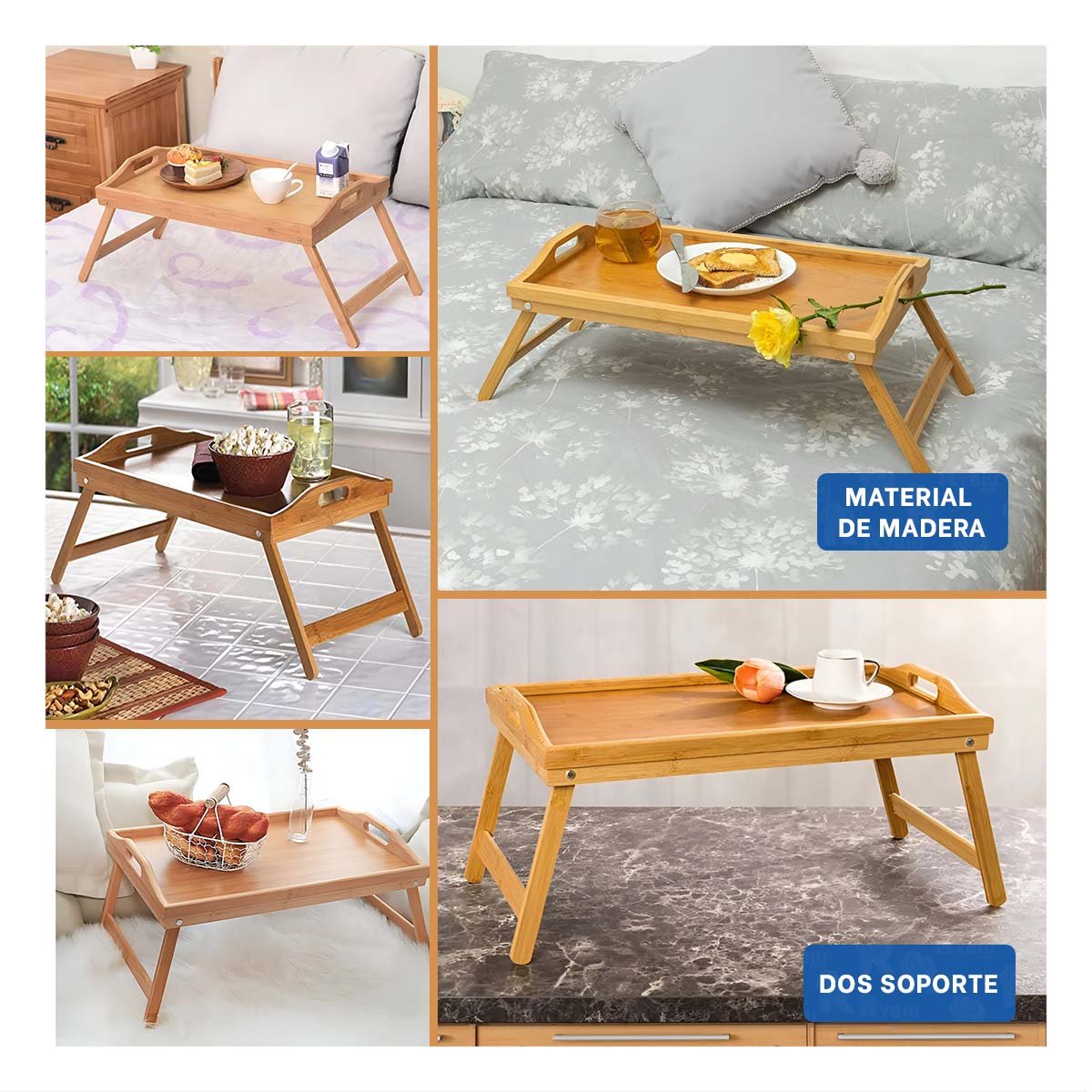 SOPORTE FUNCIONAL PLEGABLE PARA HOGAR EN TONO MOSTAZA CON USO DIARIO Y+PAPEL REGALO - 3
