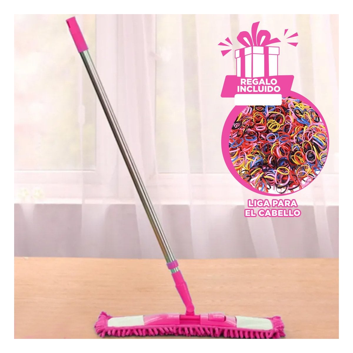 TRAPEDOR RECTANGULAR DE MICROFIBRA FUCSIA DE SECADO RAPIDO USO DIARIO Y+LIGAS REGALO - 2