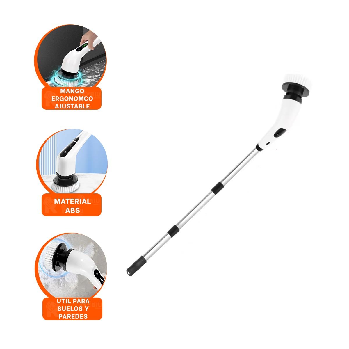 CEPILLERA DE LIMPIEZA ELECTRICO BLANCO 7 EN 1 PARA HOGAR MODERNO Y+POST IT - 5