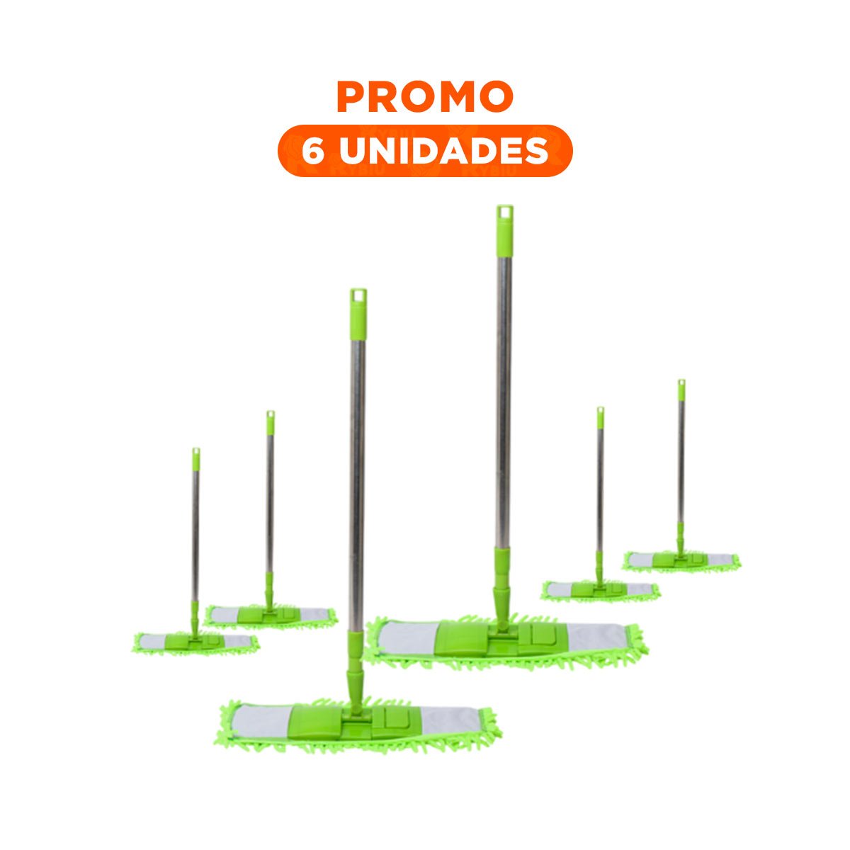 PACK6 REPUESTO RECTANGULAR DE MICROFIBRA VERDE SECADO RAPIDO USO DIARIO Y+REGALO STICKER - 1