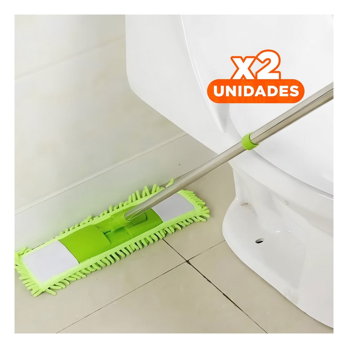 PACK2 TEXTIL RECTANGULAR DE MICROFIBRA VERDE PARA LIMPIEZA DEL HOGAR DIARIO - 1