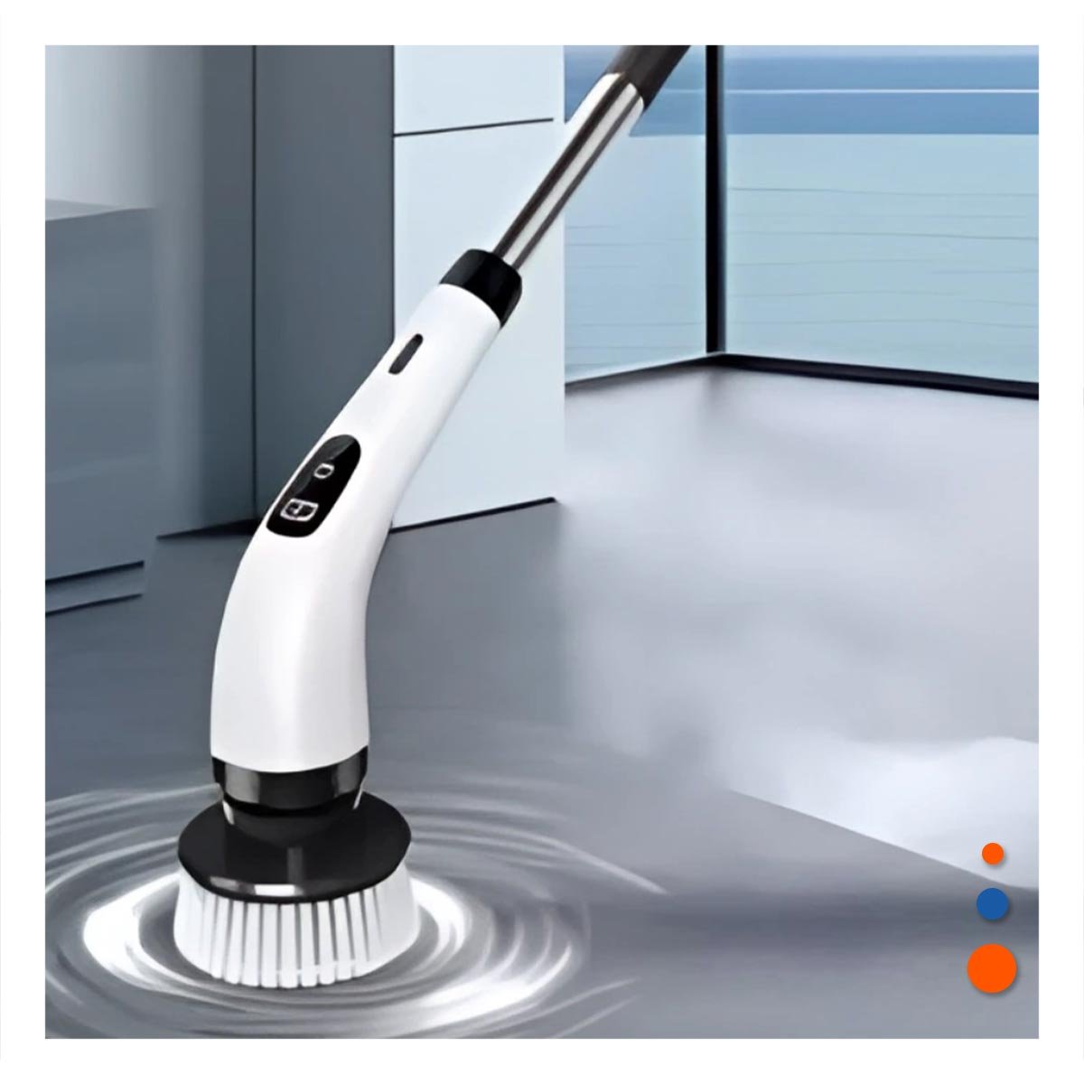 CEPILLO DE LIMPIEZA ELECTRICO BLANCO 7 EN 1 PARA HOGAR MODERNO - 3