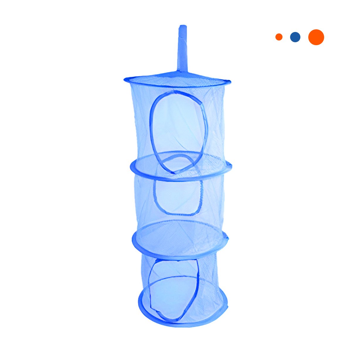 PACK2 SOPORTE COLGANTE TIPO RED 3 NIVELES AZUL RESISTENTE USO DIARIO Y+REGALO STICKER - 2