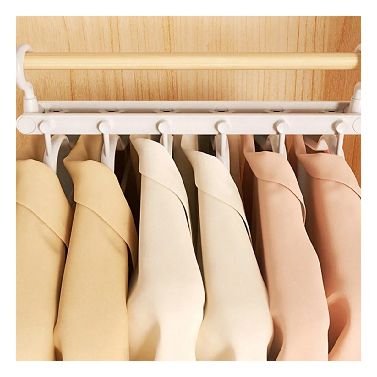 PACK6 ESTRUCTURA PLEGABLE 6 EN 1 BLANCO MODERNO PARA ORDEN EN HABITACION Y+REGALO STICKER - 5