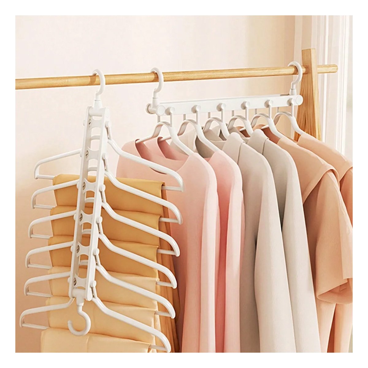 PACK12 ESTRUCTURA PLEGABLE 6 EN 1 BLANCO FUNCIONAL PARA ALMACENAMIENTO DIARIO - 3