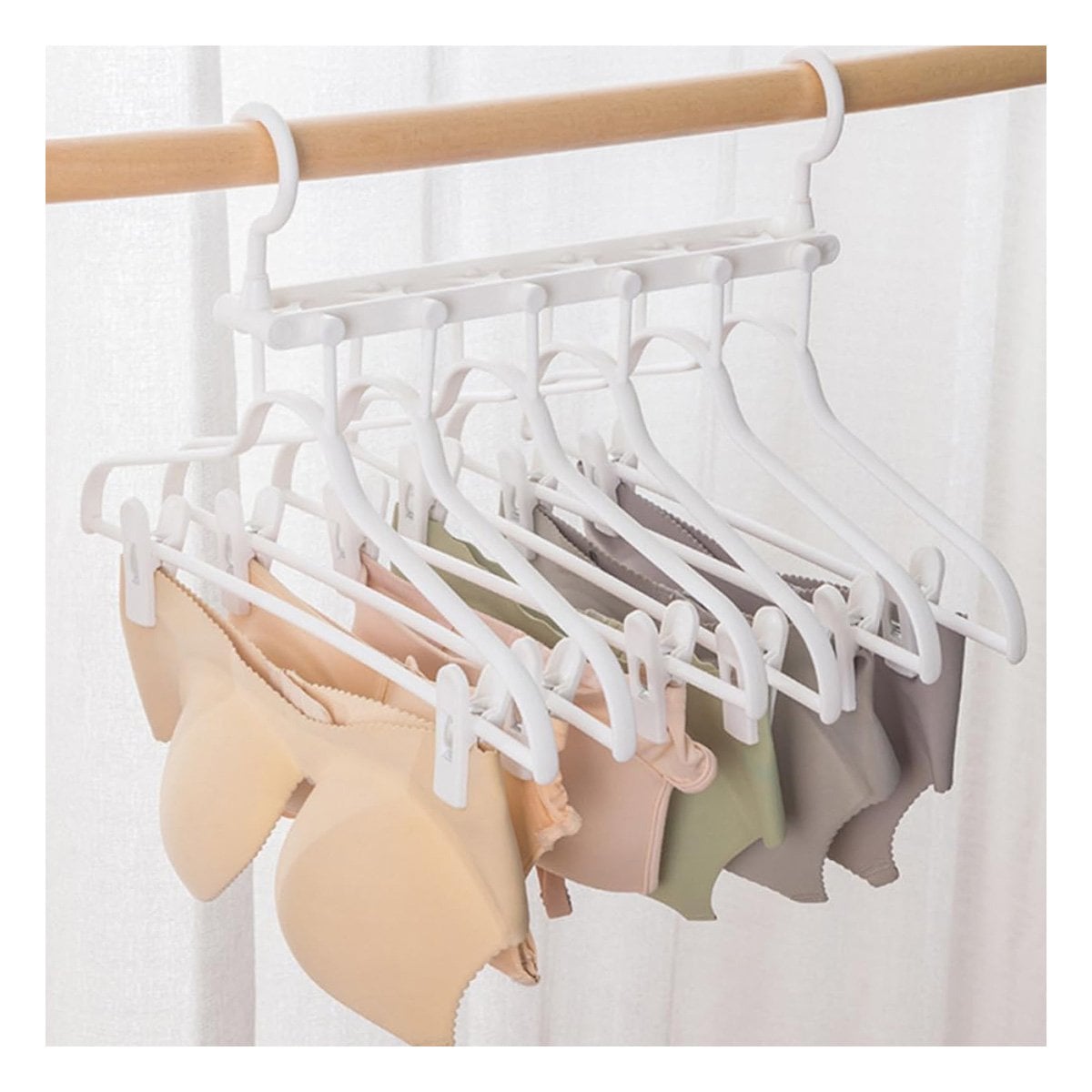 PACK12 MODULO PLEGABLE 6 EN 1 BLANCO MULTIFUNCIONAL PARA ORGANIZAR ROPA Y+PAPEL REGALO - 2