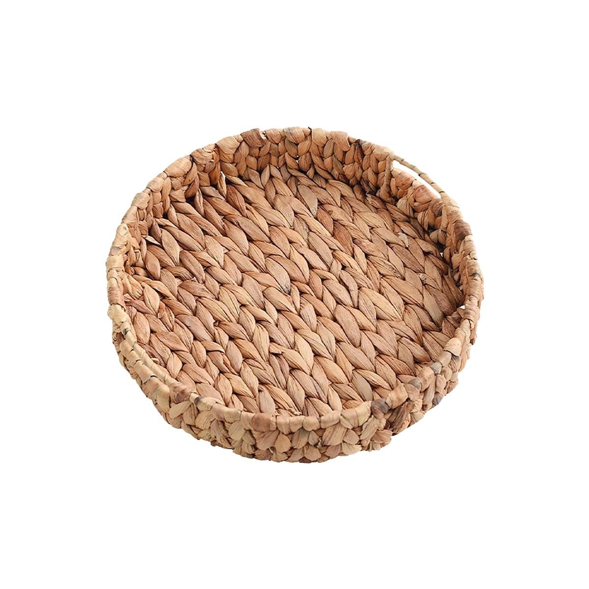 PACK6 CONTENEDOR ARTESANAL REDONDO GRASS 23X4CM MOSTAZA PARA CASA DECORATIVA Y+REGALO STICKER - 2