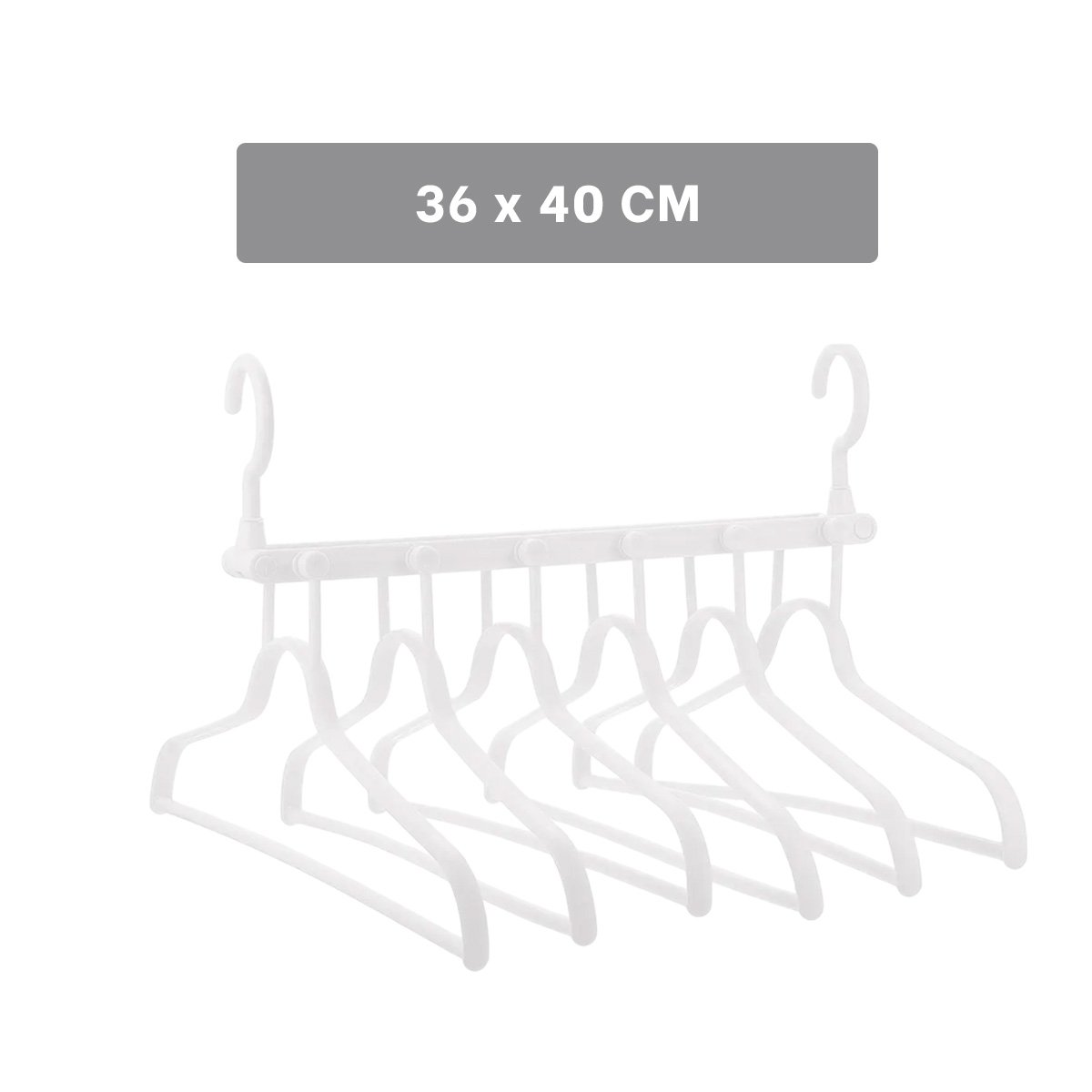 PACK4 ORGANIZADOR PLEGABLE 6 EN 1 BLANCO MODERNO PARA ORDEN EN HABITACION - 4