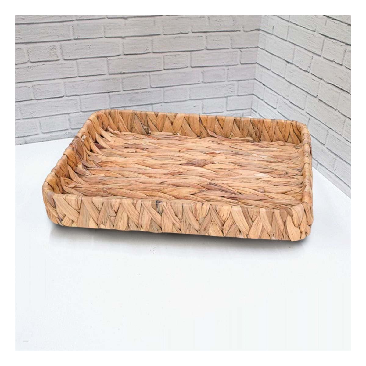 PACK4 CONTENEDOR DECORATIVO RECTANGULAR GRASS 31X23X4CM PARA SALA Y DORMITORIO Y+REGALO STICKER - 3