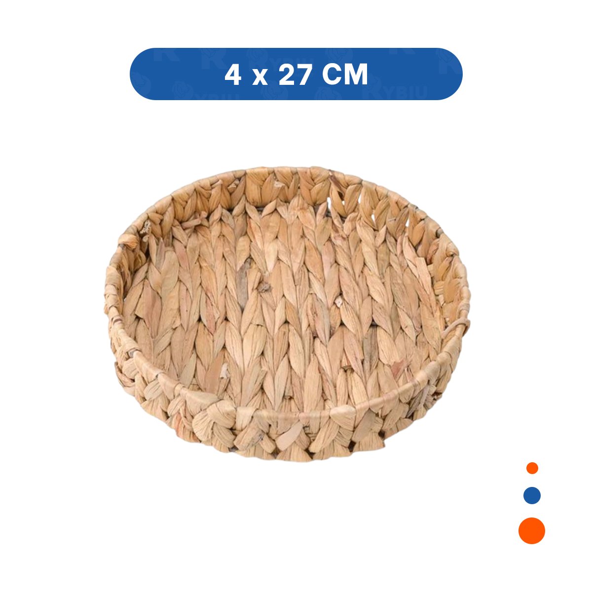 PACK2 BOLSA TEJIDA CIRCULAR GRASS 27X4CM PARA DECORACION MODERNA MOSTAZA Y+REGALO STICKER - 4