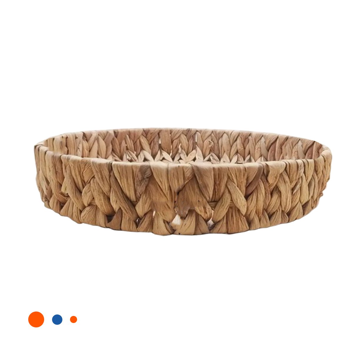 CONTENEDOR TEJIDO CIRCULAR GRASS 27X4CM PARA CASA Y NAVIDAD FESTIVA MOSTAZA Y+LIGAS REGALO - 5