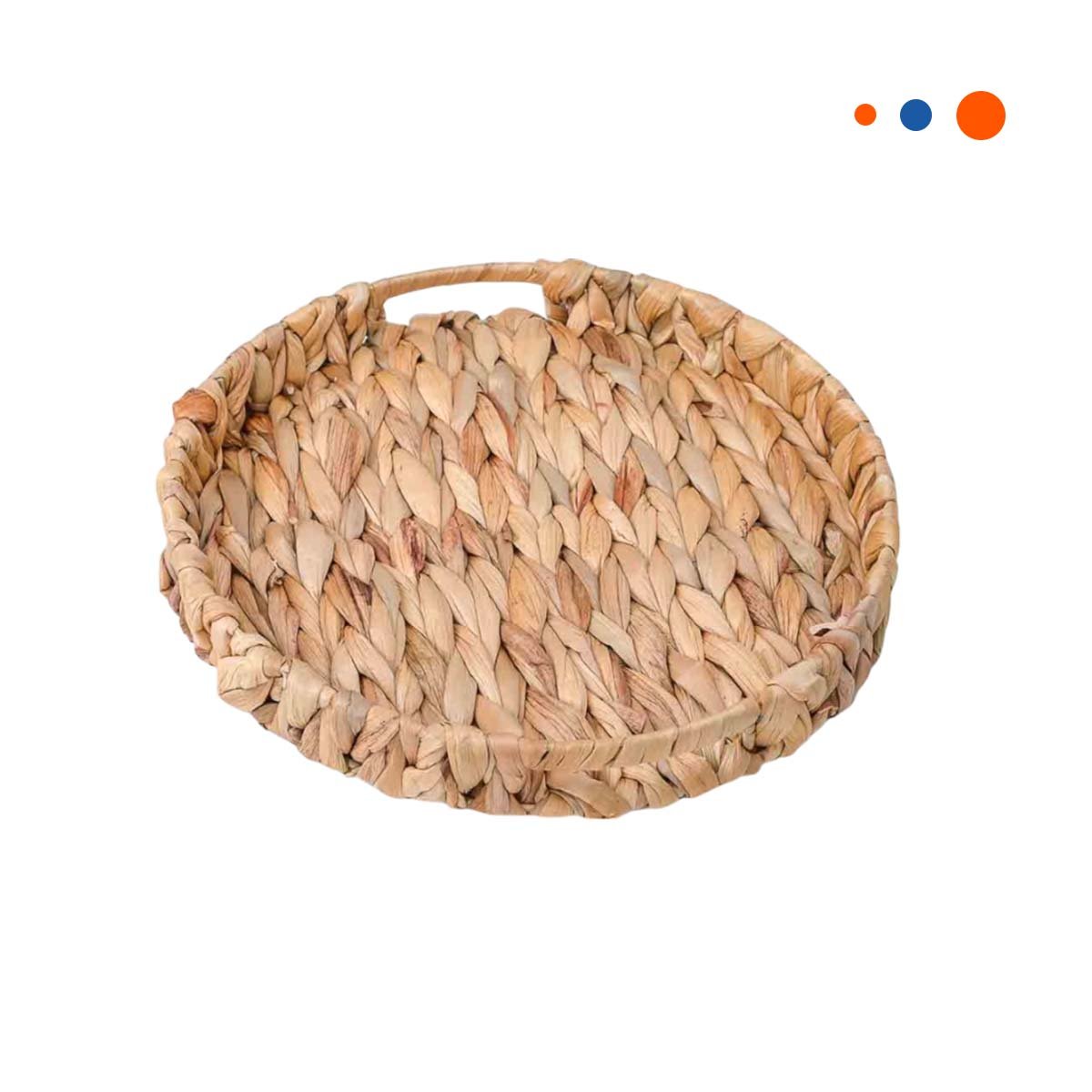 PACK4 RECIPIENTE REDONDO GRASS 31X4CM MOSTAZA PARA ORGANIZAR OBJETOS DE CASA Y+PAPEL REGALO - 3