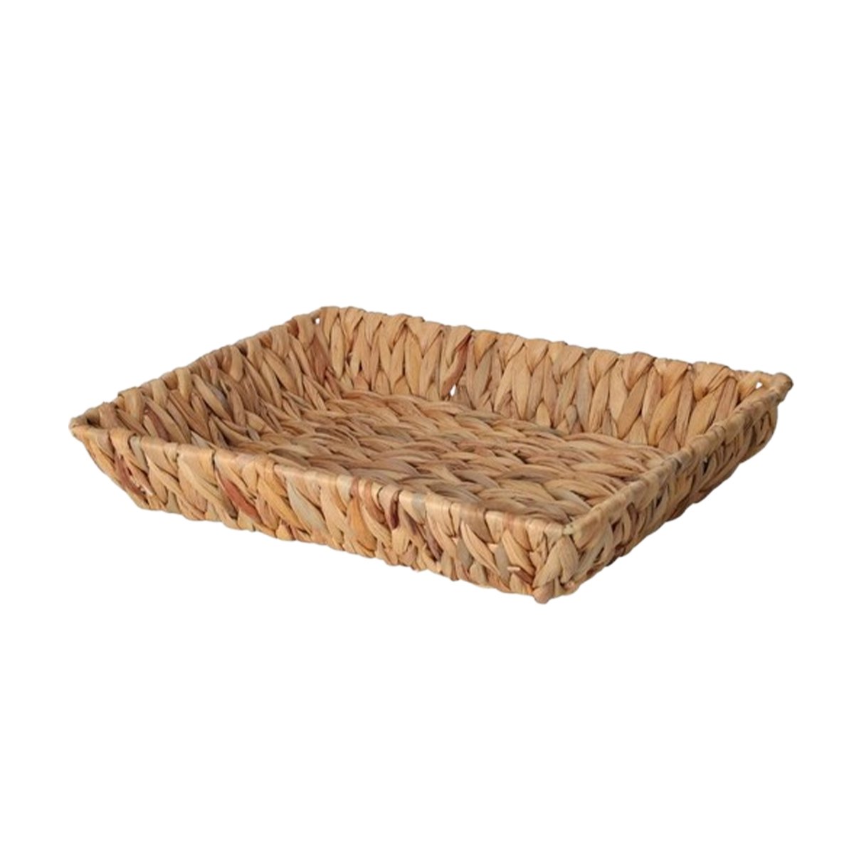 PACK2 CONTENEDOR TEJIDA RECTANGULAR GRASS 28X19X4CM MOSTAZA PARA GUARDAR Y+REGALO STICKER - 2
