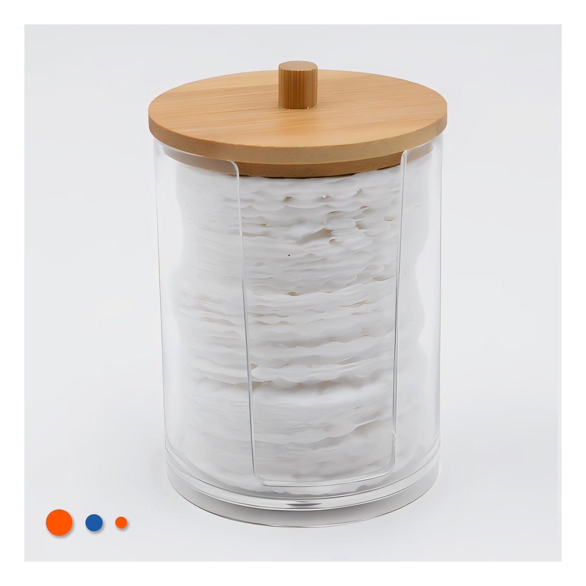 PACK2 ORGANIZADOR CON MADERA 7X11 CM TRANSPARENTE DE ESTILO MODERNO CASA Y+PAPEL REGALO - 5