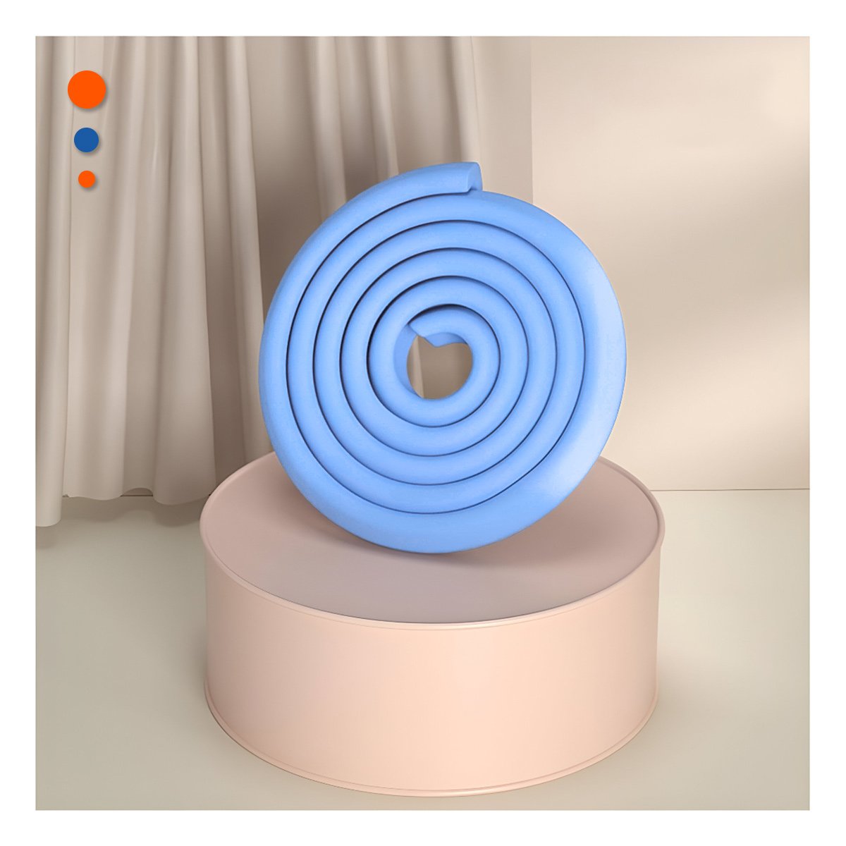 PACK12 COBERTURA ESQUINA DE ESPUMA PARA BORDES DE MESA Y MUEBLES AZUL Y+PAPEL REGALO - 5