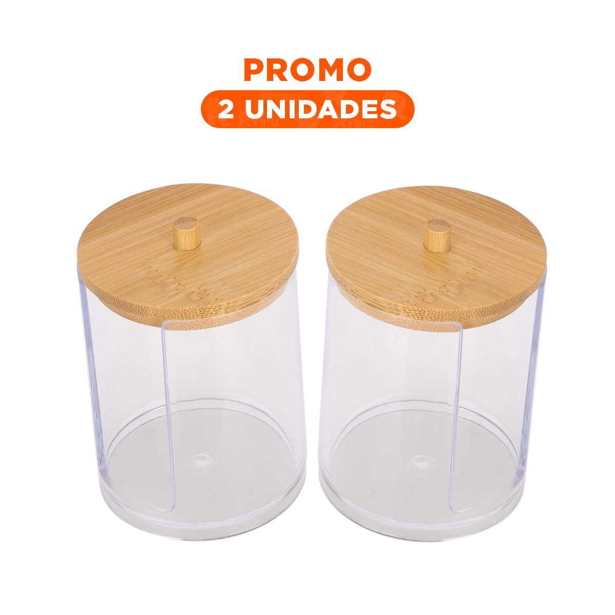 PACK2 ORGANIZADOR CON MADERA 7X11 CM TRANSPARENTE PARA FOMENTAR EL ESPACIO Y+REGALO STICKER - 1