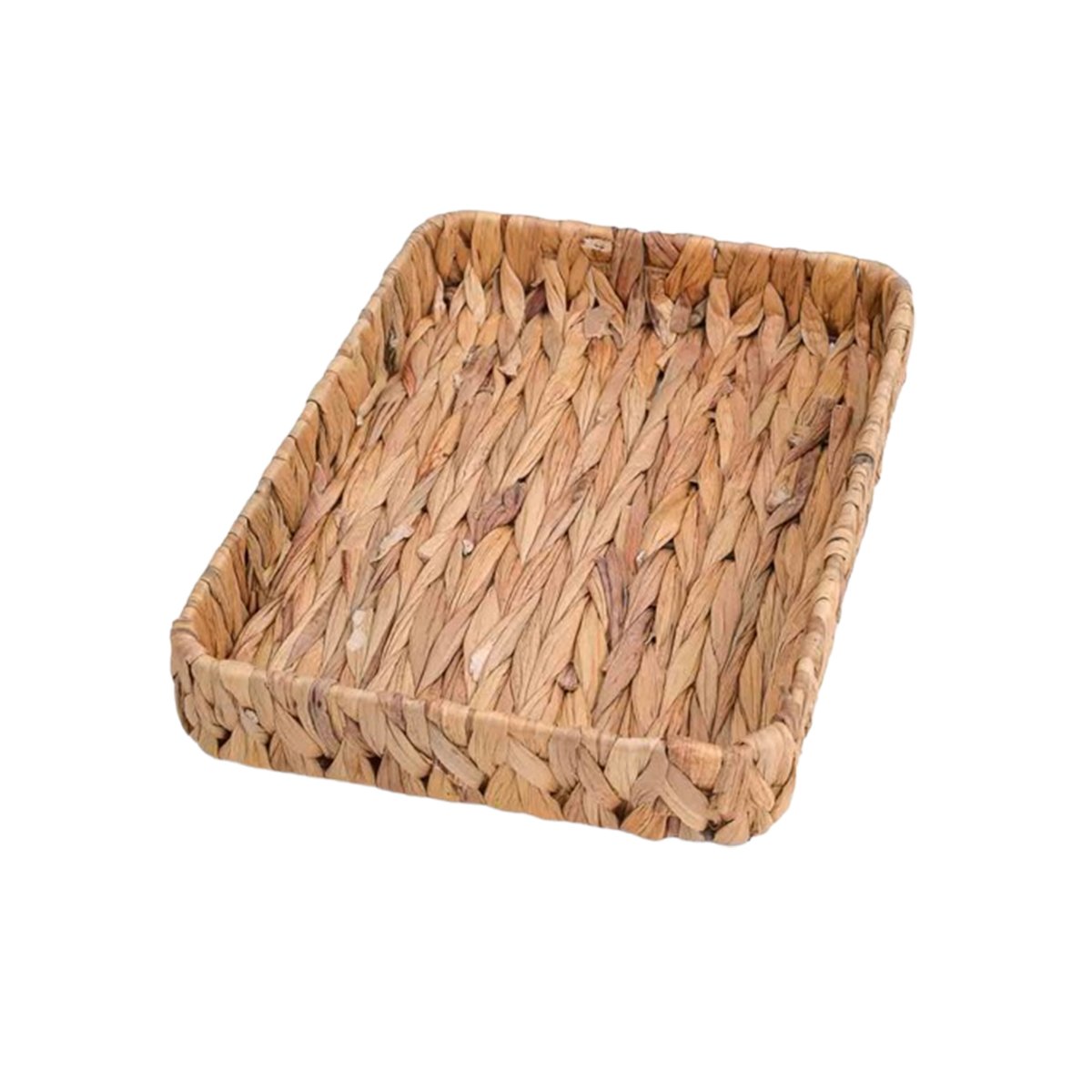 PACK4 RECIPIENTE TEJIDO RECTANGULAR GRASS 36X28X6CM MOSTAZA PARA DECORACION Y+PAPEL REGALO - 3