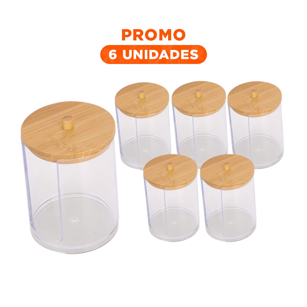 PACK6 ARTICULO DE TOCADOR 7X11 CM TRANSPARENTE PARA UN USO DINAMICO REAL Y+REGALO STICKER - 1