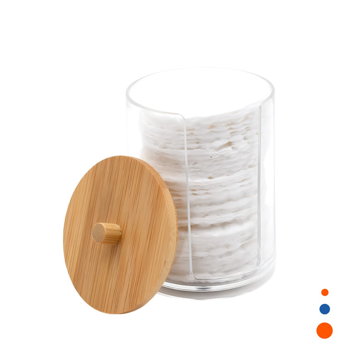 PACK4 ORGANIZADOR CON MADERA 7X11 CM TRANSPARENTE DE GRAN CALIDAD DE CARGA Y+PAPEL REGALO - 3