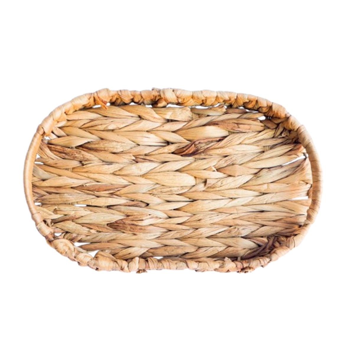 PACK4 CANASTA TEJIDA OVALADA GRASS 36X28X6CM MOSTAZA ELEGANTE PARA ORDEN Y+PAPEL REGALO - 3