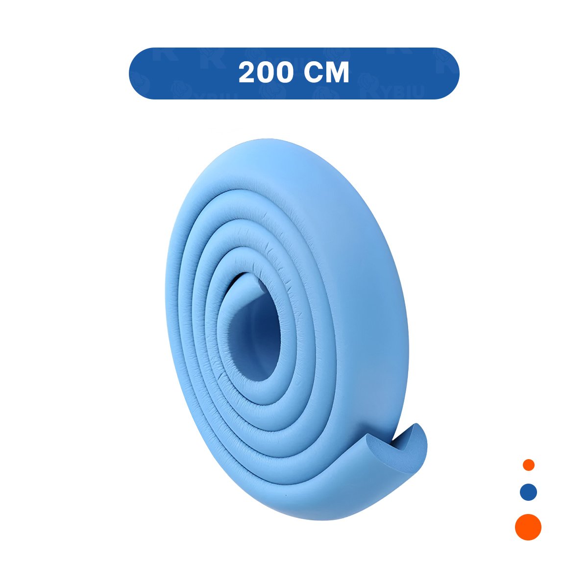 PACK6 BORDE SEGURO DE ESPUMA ACOLCHADA PARA ESQUINAS DE MESA SEGURIDAD AZUL Y+REGALO STICKER - 4