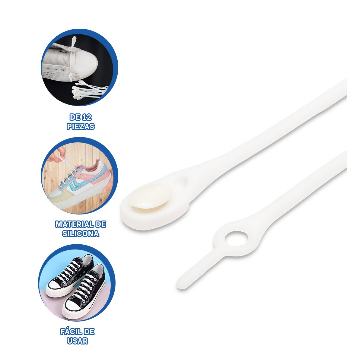 PASADOR DE SILICONA SUAVE PARA ORGANIZAR CABLES EN ESCRITORIO Y MESA BLANCO Y+PAPEL REGALO - 5