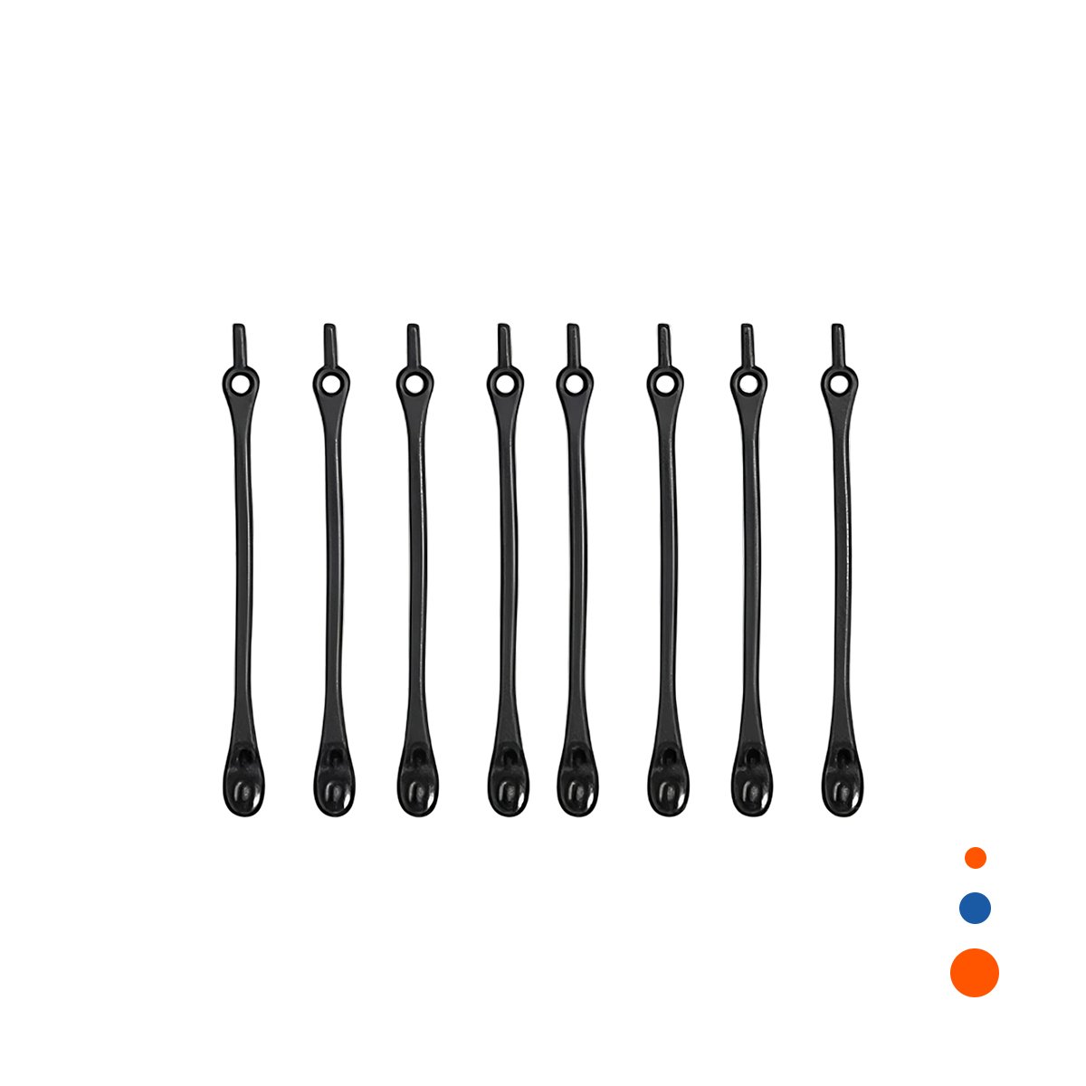 PACK12 SUJETADOR DE SILICONA SUAVE PARA ORGANIZAR CABLE EN CASA NEGRO Y+REGALO STICKER - 2