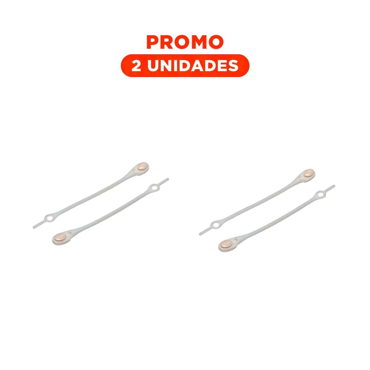 PACK2 CLIP DE SILICONA RESISTENTE PARA USO DIARIO EN CASA Y OFICINA BLANCO Y+REGALO STICKER - 1