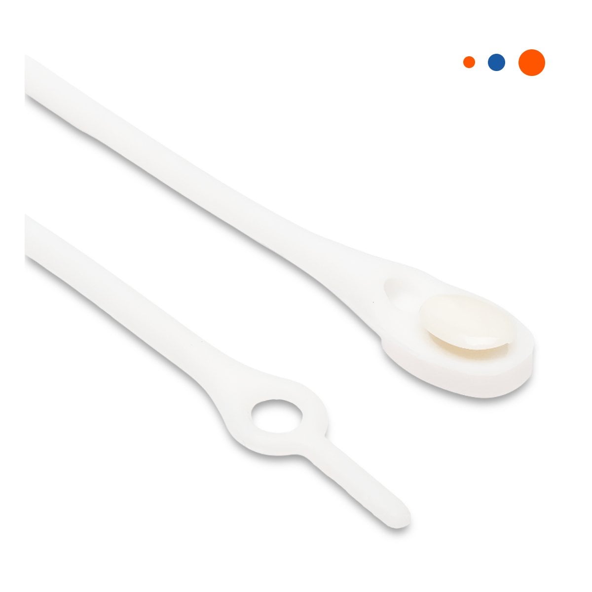 PACK2 CLIP DE SILICONA RESISTENTE PARA USO DIARIO EN CASA Y OFICINA BLANCO Y+REGALO STICKER - 2